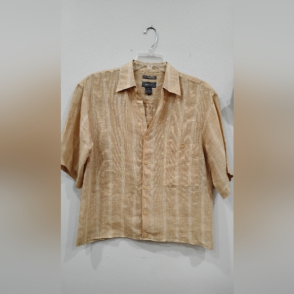 Bruno Other - FINE WASHABLE LINEN CROPPED SHIRT